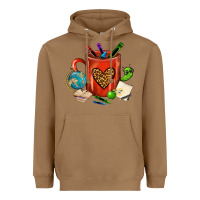 Toasted Coconut teacher crayons coffee mug Heavyweight Hoodie - FaDigitalArtStudio