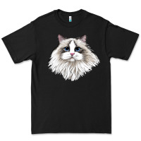 Black Ragdoll Face Cat Premium Tee - LillyAllenDesigns