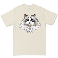 Bone Ragdoll Face Cat Premium Tee - LillyAllenDesigns