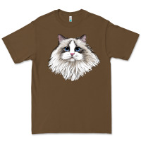 Cacao Ragdoll Face Cat Premium Tee - LillyAllenDesigns