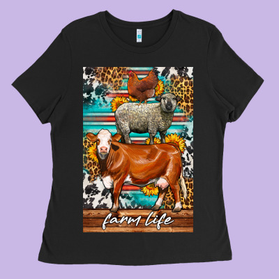 Western Farm Life Ladies Tee Designed By Lillyallendesigns