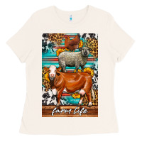 Bone Western Farm Life Ladies Tee - LillyAllenDesigns