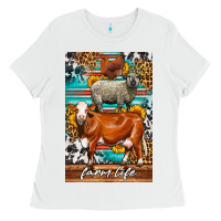 White Western Farm Life Ladies Tee - LillyAllenDesigns