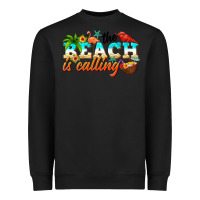 Black the beach is calling Heavyweight Sweatshirt - NancyCooperArtShop