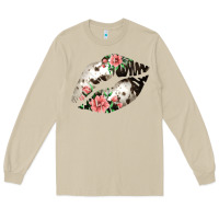 Mushroom Cowhide And Flowers Lips Long Sleeve Tee - Bettercallsaul