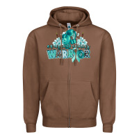 Chestnut ovarian cancer warrior Zipper Hoodie - CowGirlArtShop