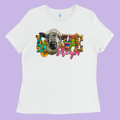 Western Love Sheeps Ladies Tee Designed By Lillyallendesigns