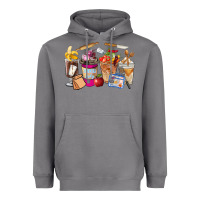 Storm Lunch Lady Coffee Cups Heavyweight Hoodie - FaDigitalArtStudio