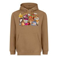 Toasted Coconut Lunch Lady Coffee Cups Heavyweight Hoodie - FaDigitalArtStudio