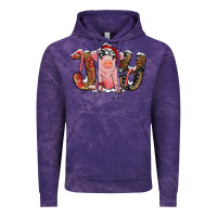 Cloud Purple joy with pig Vintage Hoodie - RanaPortraitStore