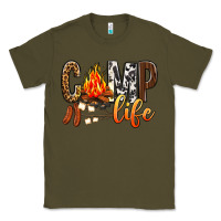 Army Green Camp Life Classic Tee - BundleAndBundleShop