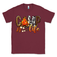 Burgundy Camp Life Classic Tee - BundleAndBundleShop