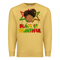 Antique Gold black is beautiful Premium Sweatshirt - FaDigitalArtStudio