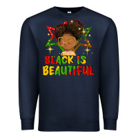 Navy black is beautiful Premium Sweatshirt - FaDigitalArtStudio