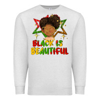 Oatmeal Heather black is beautiful Premium Sweatshirt - FaDigitalArtStudio