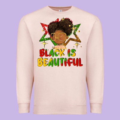 Black Is Beautiful Premium Sweatshirt Designed By Fadigitalartstudio