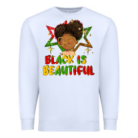 White black is beautiful Premium Sweatshirt - FaDigitalArtStudio