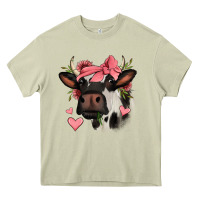Mossy valentines day cow Heavy Core Tee - Jasminsmagicworld