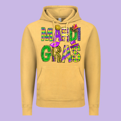 Mardi Gras Carnival Masks Digital Paper Vintage Hoodie Designed By Bundleandbundleshop