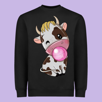 Cute Cow Heavyweight Sweatshirt Designed By Texasbilliewilder