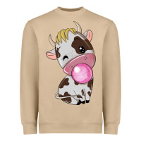 Mushroom cute cow Heavyweight Sweatshirt - texasbilliewilder