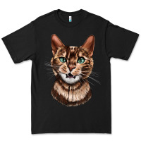 Black Bengal Cat Face Premium Tee - LillyAllenDesigns