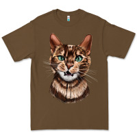 Cacao Bengal Cat Face Premium Tee - LillyAllenDesigns