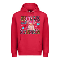 Cardinal hogs and kisses pig  olivia Premium Hoodie - OliviaCreatesArt