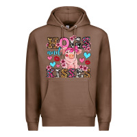 Chestnut hogs and kisses pig  olivia Premium Hoodie - OliviaCreatesArt
