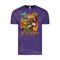 Cloud Purple Tis The Season Fall Football Truck Vintage Tee - BundleAndBundleShop