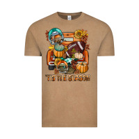 Vintage Coffee Tis The Season Fall Football Truck Vintage Tee - BundleAndBundleShop