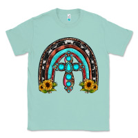 Seafoam cross rainbow Classic Tee - JahusDesignShop