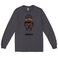 Smoke Brown Glitter, Western Vintage Patterned Mom Skull Long Sleeve Tee - Bettercallsaul