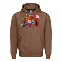 Chestnut christmas joy  gnome Zipper Hoodie - CowGirlArtShop