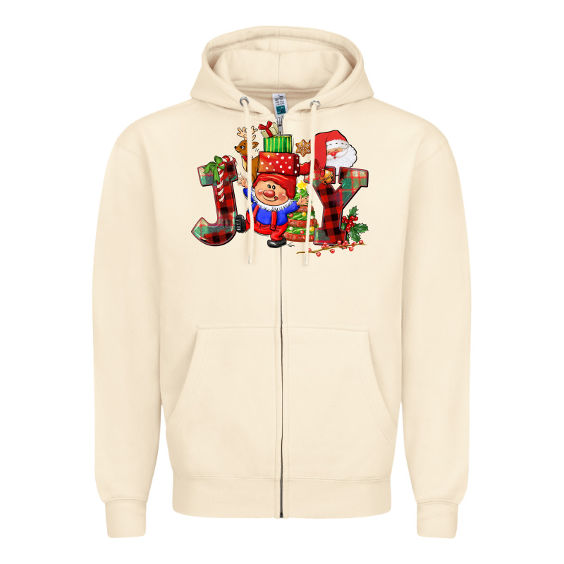 Christmas Joy  Gnome Zipper Hoodie by CowGirlArtShop | Teevron