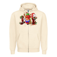 Sandshell christmas joy  gnome Zipper Hoodie - CowGirlArtShop
