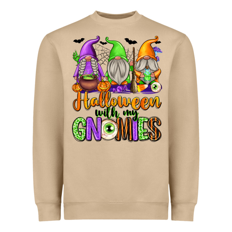 Halloween With My Gnomies Heavyweight Sweatshirt by texasbilliewilder | Teevron