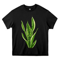 Black snake plant Heavy Core Tee - LillyAllenDesigns