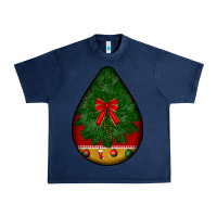 Navy christmas teardrop Urban Heavy Tee - BundleAndBundleShop