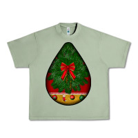 Oil Green christmas teardrop Urban Heavy Tee - BundleAndBundleShop