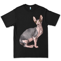 Black Sphynx Cat Premium Tee - LillyAllenDesigns