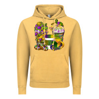 Vintage Mustard Mardi Gras Coffee Cups Vintage Hoodie - BundleAndBundleShop