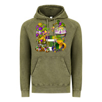 Vintage Olive Mardi Gras Coffee Cups Vintage Hoodie - BundleAndBundleShop