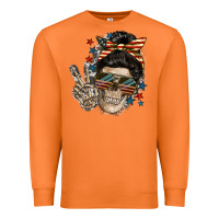 Carrot American Mother skull Premium Sweatshirt - FaDigitalArtStudio