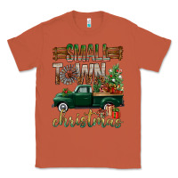 Copper Small Town Christmas With Truck Classic Tee - BundleAndBundleShop