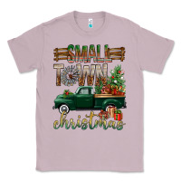 Lilac Small Town Christmas With Truck Classic Tee - BundleAndBundleShop