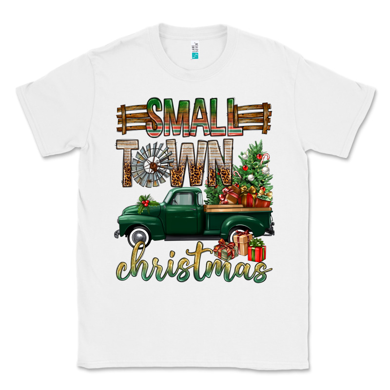 Small Town Christmas With Truck Classic Tee by BundleAndBundleShop | Teevron