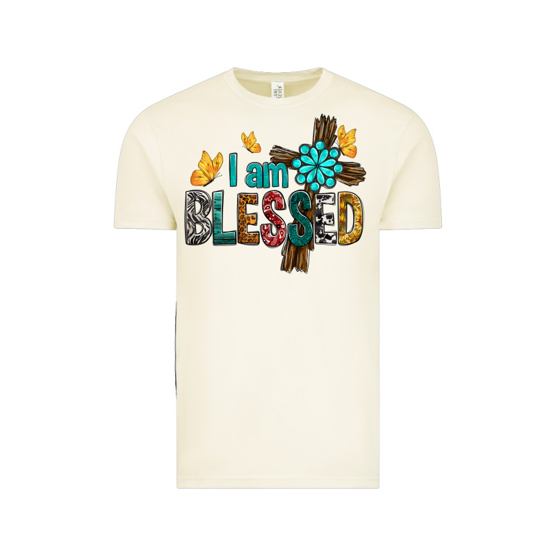 I Am Blessed Cross Vintage Tee by BundleAndBundleShop | Teevron
