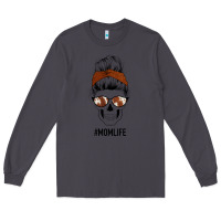 Smoke Western Brown Glitter Cowhide Patterned Mom Skull Long Sleeve Tee - Bettercallsaul