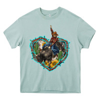 Arona western heart bullfighter  cactus sunflower aztek pattern Heavy Core Tee - BarkalooDesign